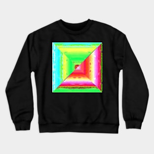 Sacred Geometry 3D Watercolor Pyramid Architecture Crewneck Sweatshirt